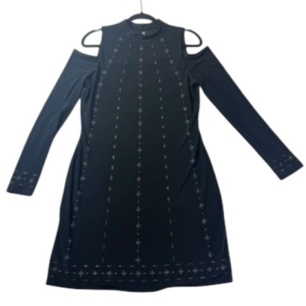 White House Black Market Black Cold Shoulder Dress